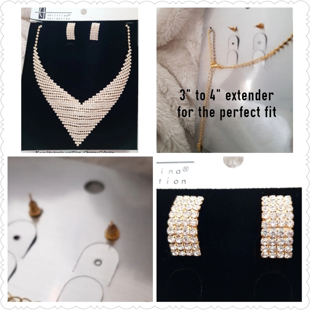 3 Stunning Rhinestone Necklace Sets